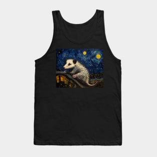 Starry Night: Opossum Version Tank Top